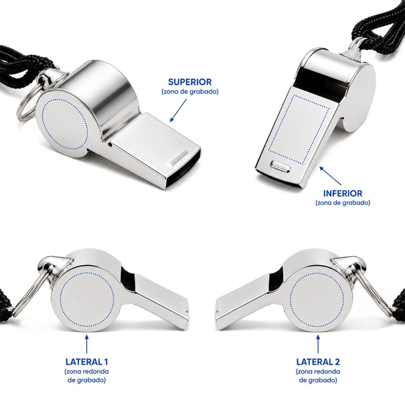 SILBATO ÁRBITRO PERSONALIZADO ACERO