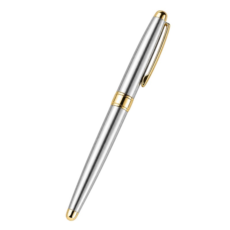 BOLÍGRAFO ACERO BICOLOR PERSONALIZADO