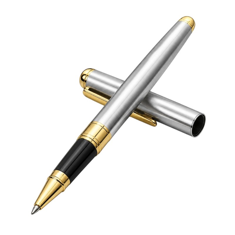 BOLÍGRAFO ACERO BICOLOR PERSONALIZADO