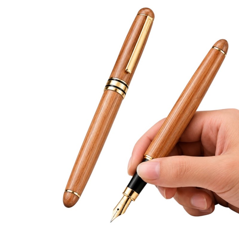 PLUMA ESTILOGRÁFICA MADERA PERSONALIZADA