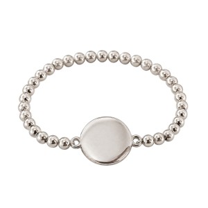 PULSERA BOLAS CON CHAPA PERSONALIZADA