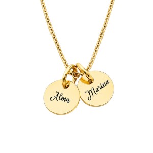 COLLAR CON MEDALLITAS PERSONALIZADAS