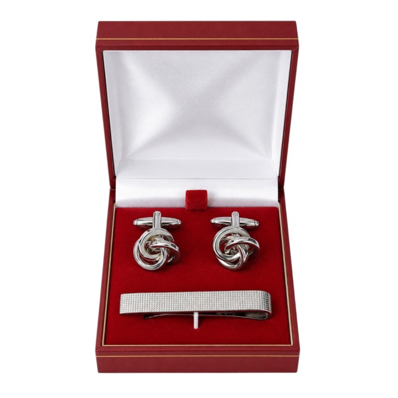 ESTUCHE REGALO PARA GEMELOS Y PISACORBATAS