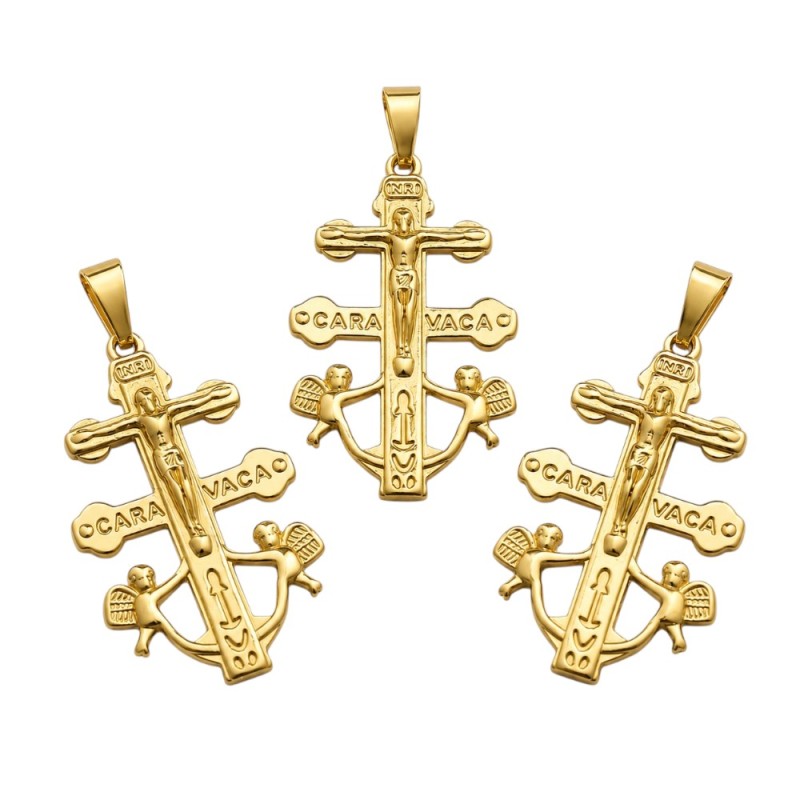 COLGANTE CRUZ DE CARAVACA VARIOS TAMAÑOS