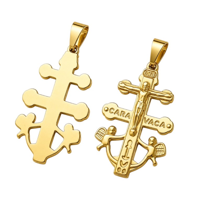 COLGANTE CRUZ DE CARAVACA VARIOS TAMAÑOS
