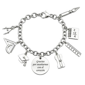PULSERA PERSONALIZADA PARA PROFESORAS ACERO