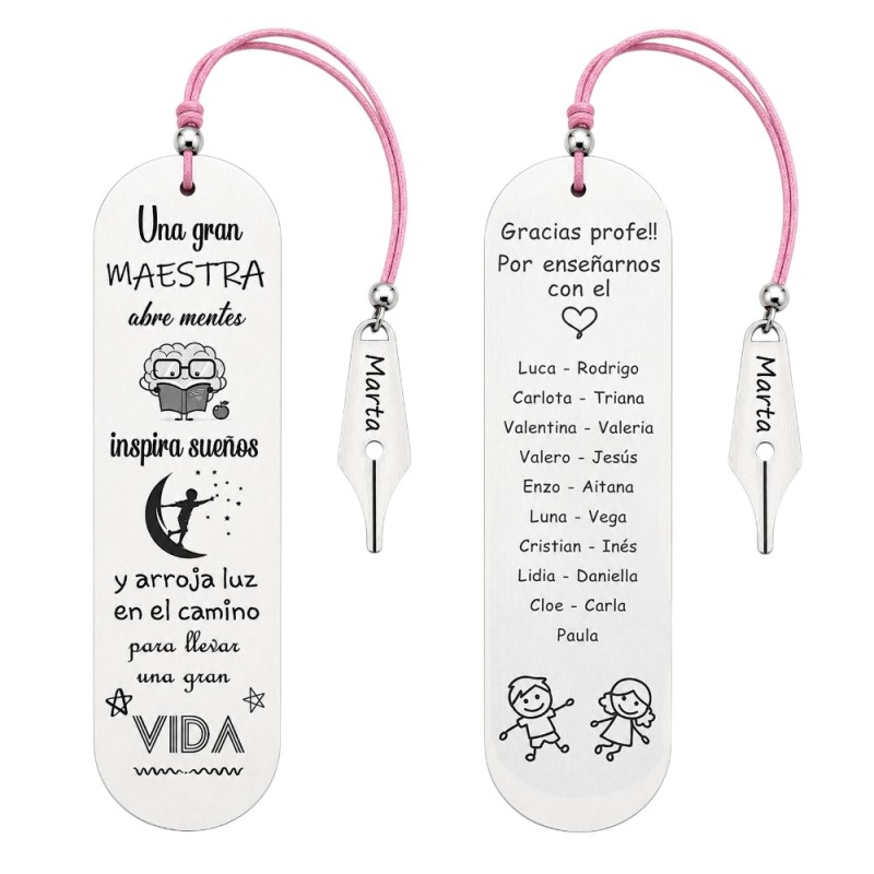 MARCAPÁGINAS PERSONALIZADO PROFES