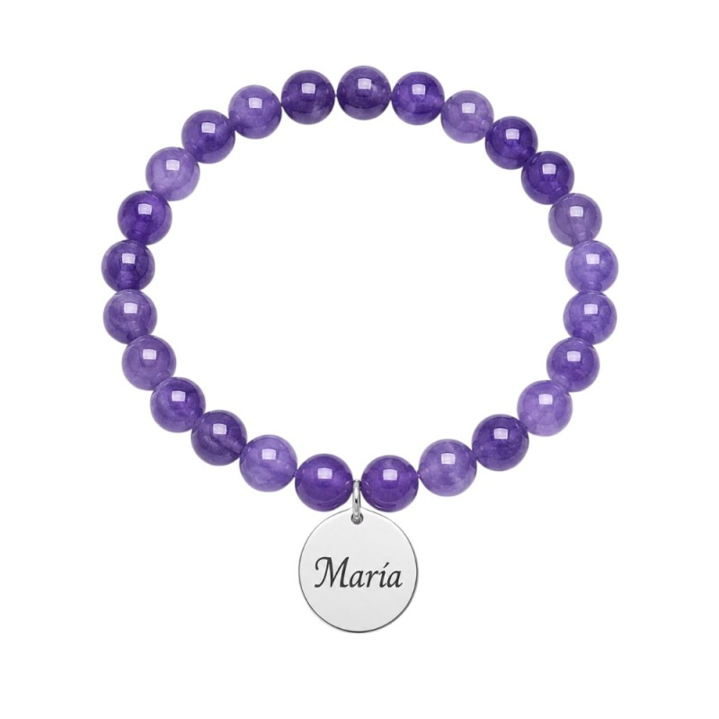 PULSERA PERSONALIZADA PIEDRAS NATURALES Y PLATA DE LEY