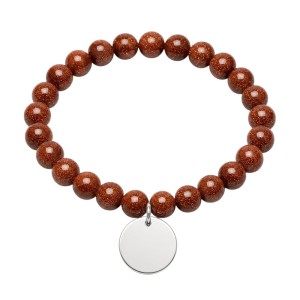 PULSERA PERSONALIZADA PIEDRAS NATURALES Y PLATA DE LEY