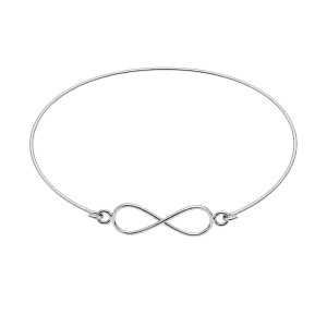 PULSERA INFINITO CON MEDALLITAS, PLATA DE LEY 925