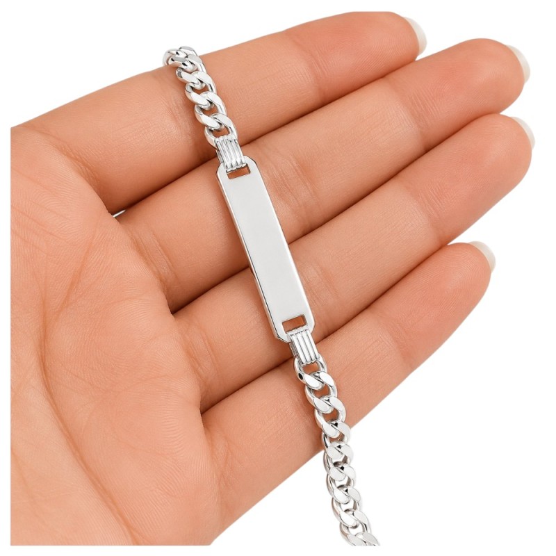ESCLAVA PLATA DE LEY UNISEX PARA GRABAR