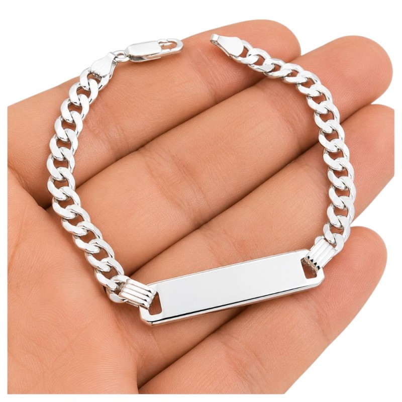 ESCLAVA PLATA DE LEY UNISEX PARA GRABAR