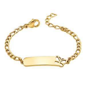pulsera no me olvides mariposa para niña