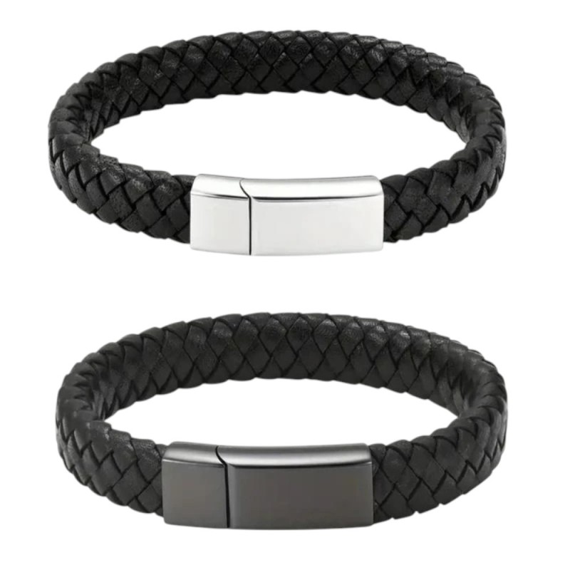 PULSERA CUERO CREMATORIA PARA CENIZAS DE SER QUERIDO O MASCOTA