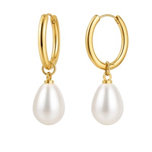 PENDIENTES ARO CON PERLA DESMONTABLE