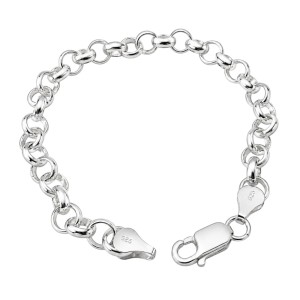 PULSERA ROLO 100% PLATA DE LEY 925