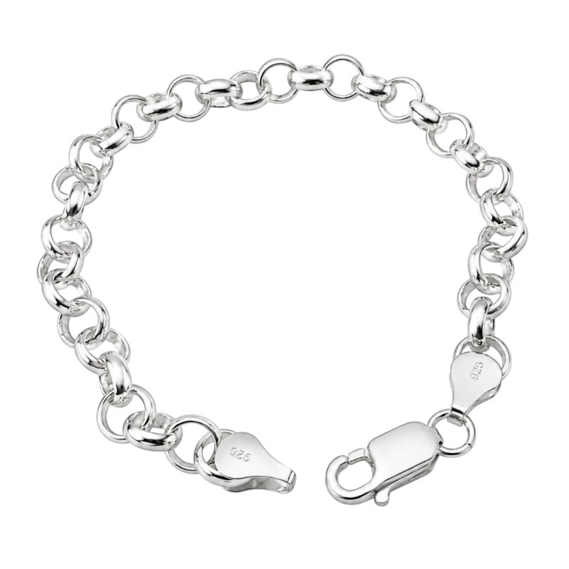 PULSERA ROLO 100% PLATA DE LEY 925