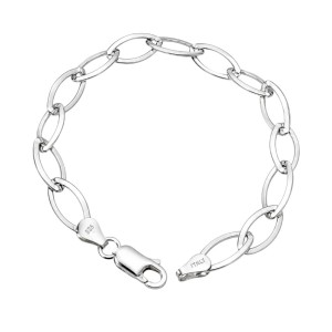 PULSERA ESLABÓN OVAL PLATA DE LEY 925