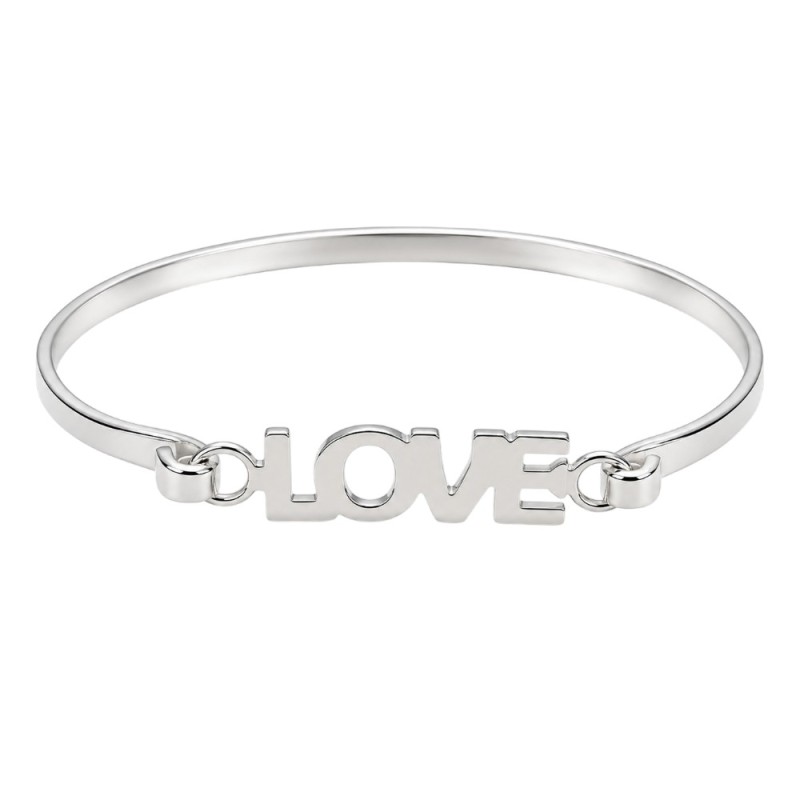 PULSERA PLATA PALABRA LOVE