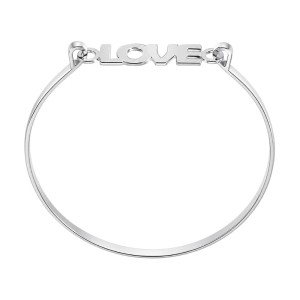 PULSERA PLATA PALABRA LOVE