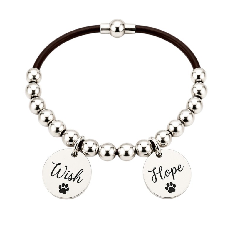 PULSERA PERSONALIZADA CON MEDALLAS GRABADAS