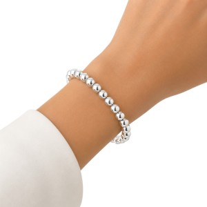 PULSERA BOLAS PLATA DE LEY, VARIOS TAMAÑOS