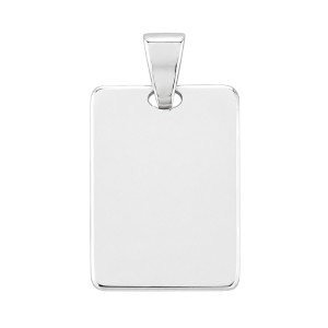 CHAPA RECTANGULAR 100% PLATA DE 1ª LEY