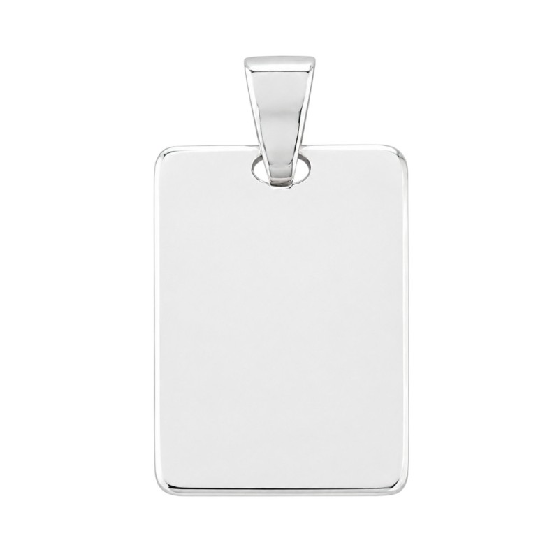 CHAPA RECTANGULAR 100% PLATA DE 1ª LEY