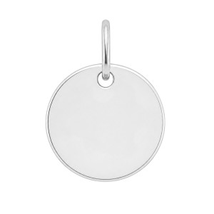 MEDALLA DE PLATA LISA PARA GRABAR 17 mm