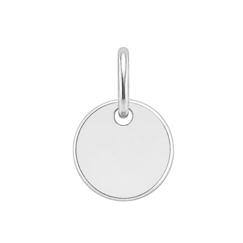 MEDALLA DE PLATA LISA PARA GRABAR 12 mm
