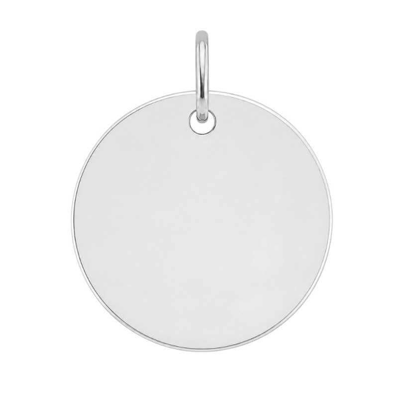 MEDALLA PLATA LISA PERSONALIZADA PARA GRABAR 25 mm