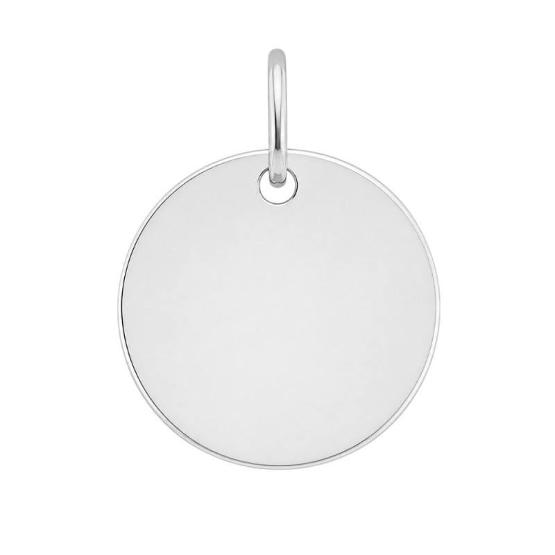 MEDALLA DE PLATA LISA PARA GRABAR 20 mm