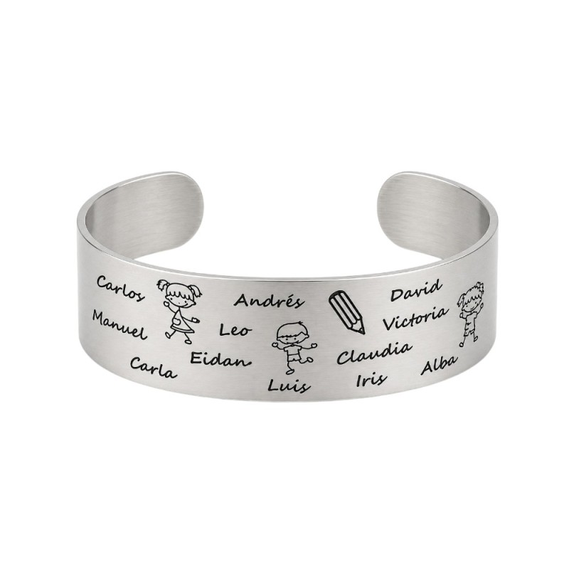 PULSERA PERSONALIZADA PARA PROFESORAS ACERO