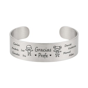 PULSERA PERSONALIZADA PARA PROFESORAS ACERO