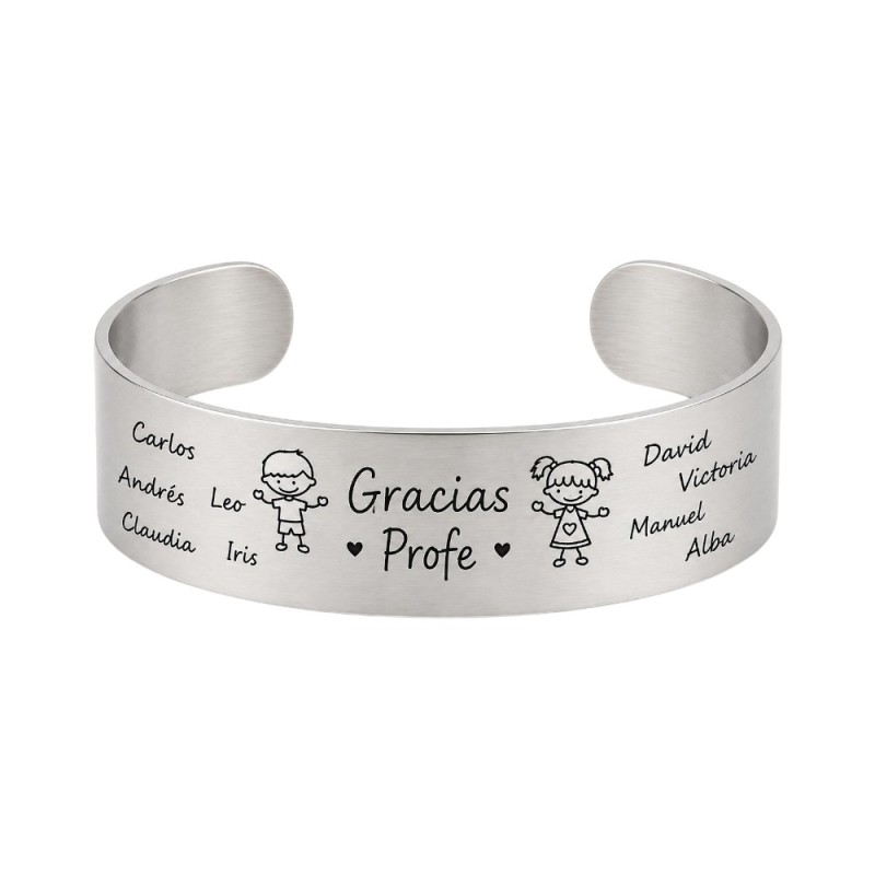 PULSERA PERSONALIZADA PARA PROFESORAS ACERO