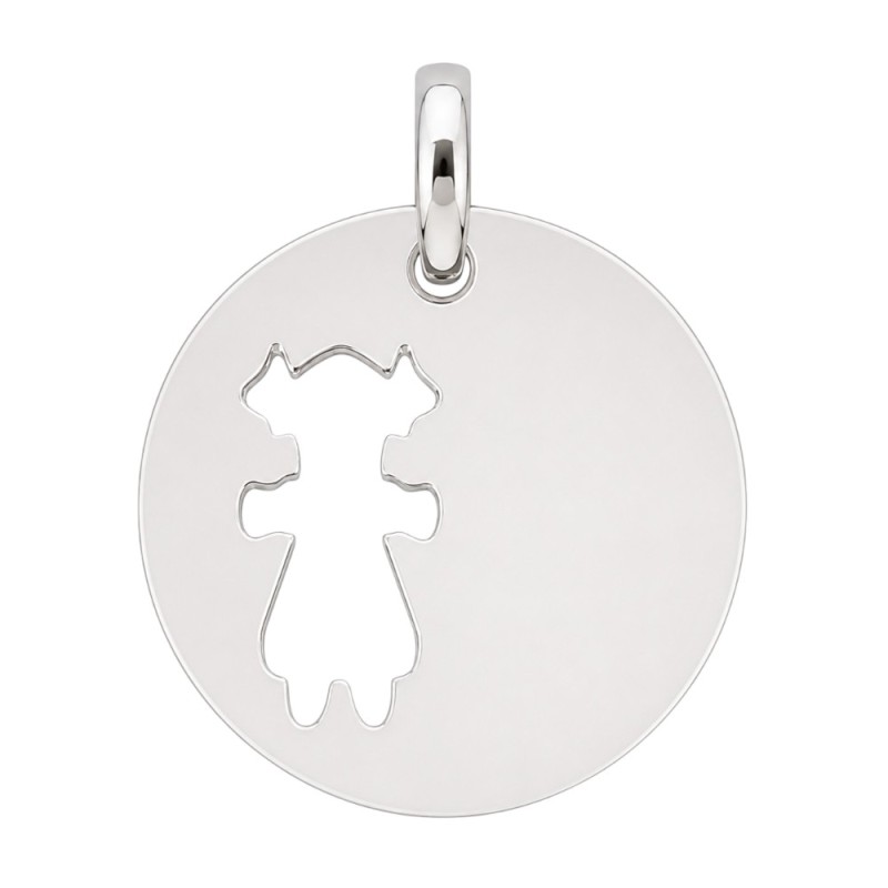 MEDALLA DE PLATA NIÑA PARA GRABAR