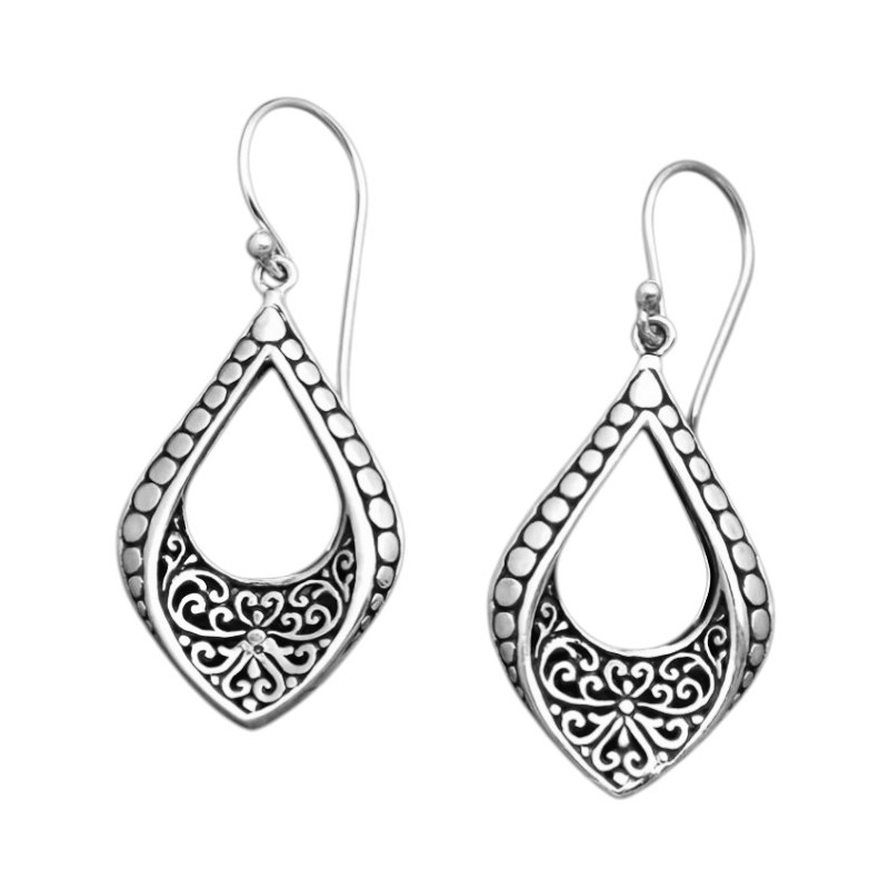 PENDIENTES BOHO FILIGRANA PLATEADOS
