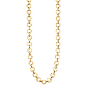 COLLAR LARGO CÍRCULOS DORADOS ALTA CALIDAD