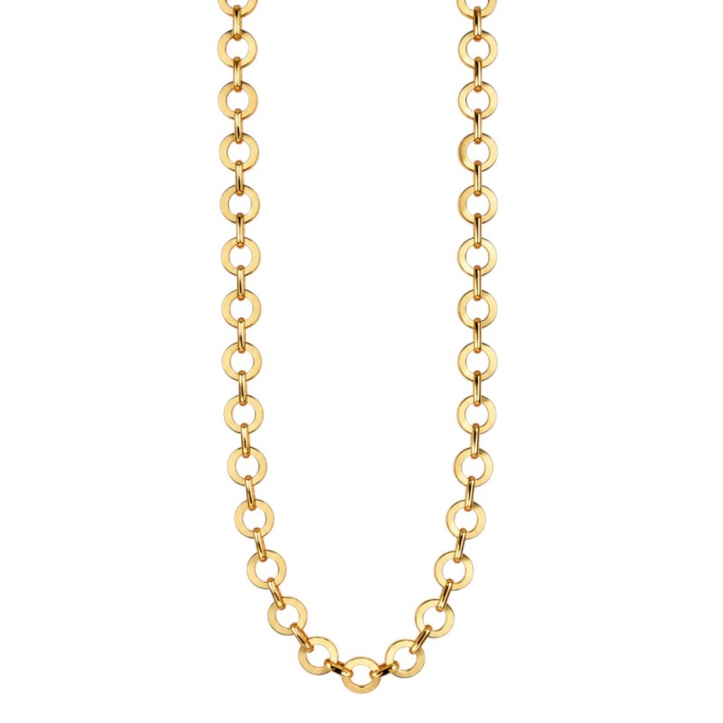 COLLAR LARGO CÍRCULOS DORADOS ALTA CALIDAD