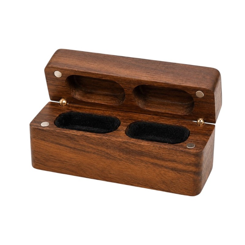 CAJA REGALO PARA ALIANZAS EN MADERA DE NOGAL