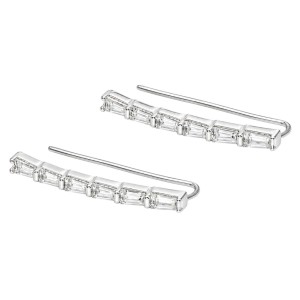 PENDIENTES TREPADORES PLATA DE 1ª LEY