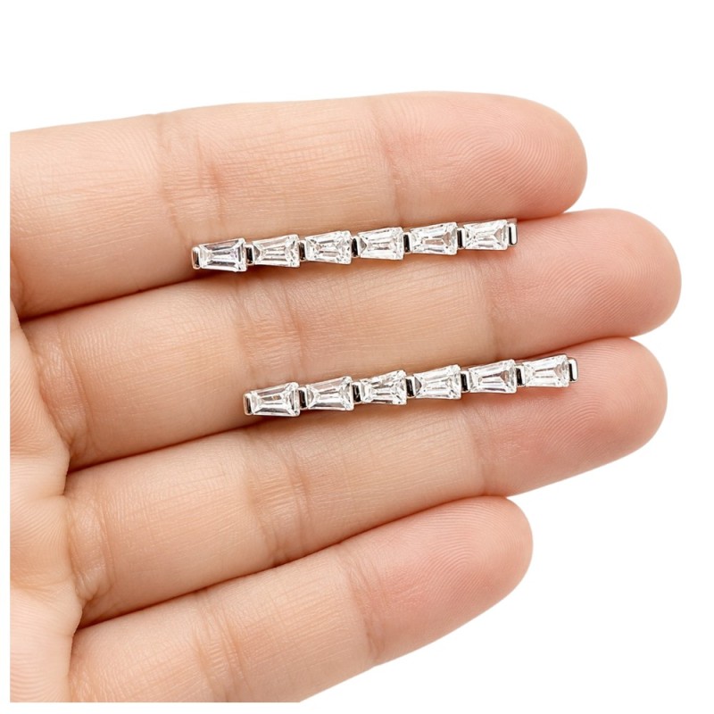 PENDIENTES TREPADORES PLATA DE 1ª LEY