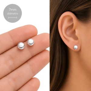 PENDIENTES CHATÓN PLATA DE LEY