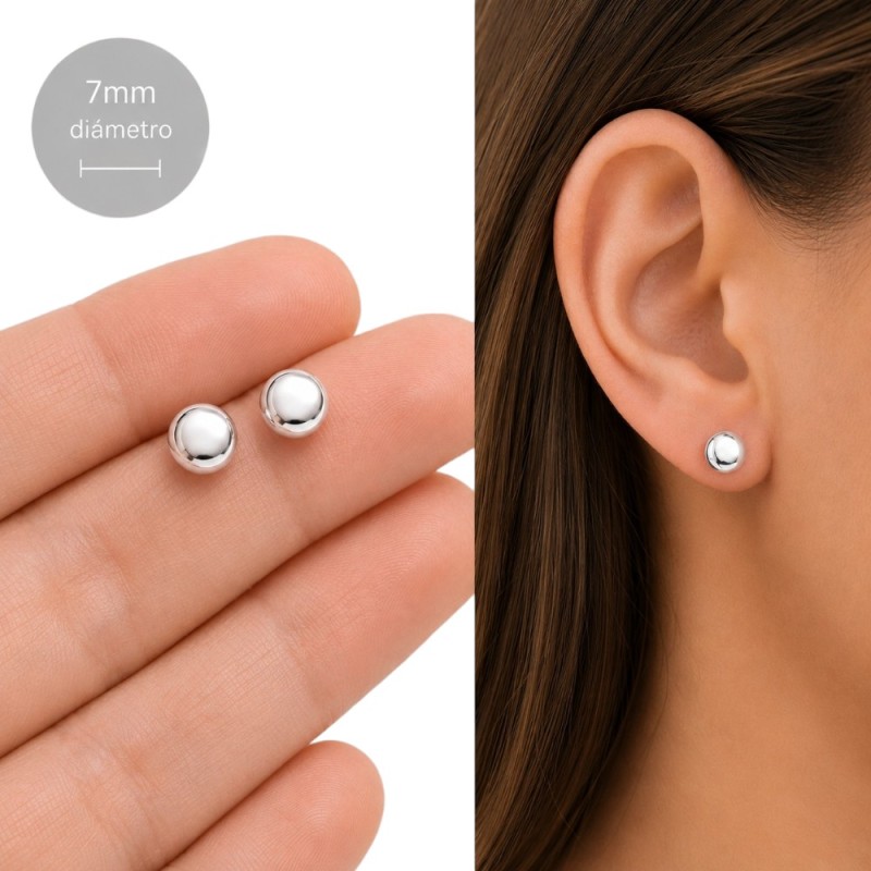PENDIENTES CHATÓN PLATA DE LEY