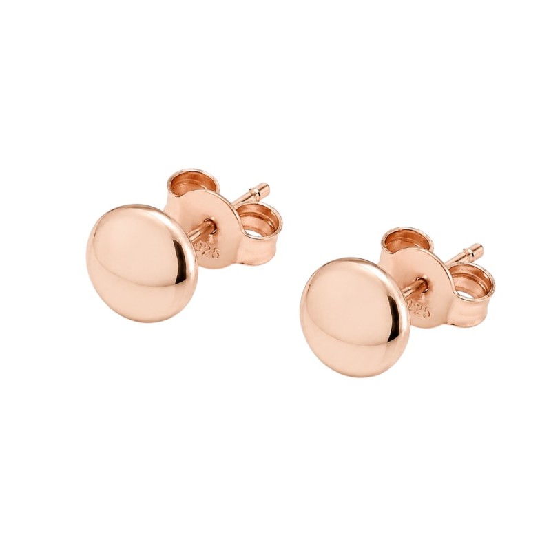 PENDIENTES CHATÓN ORO ROSA Y PLATA DE LEY