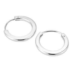 PENDIENTES AROS PEQUEÑOS PLATA DE LEY UNISEX