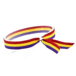 PULSERA BANDERA ESPAÑA O REPUBLICANA (Lote de 2 unidades)