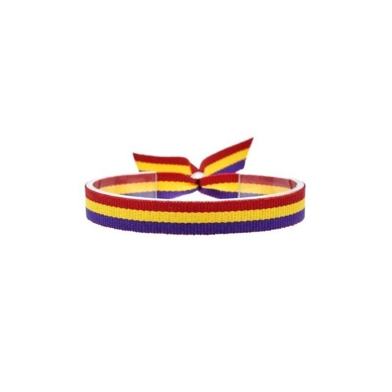PULSERA BANDERA ESPAÑA O REPUBLICANA (Lote de 2 unidades)