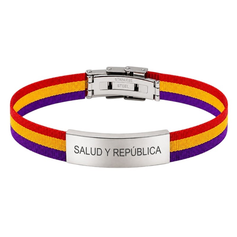ESCLAVA BANDERAS ESPAÑA Y REPUBLICANA PERSONALIZADA