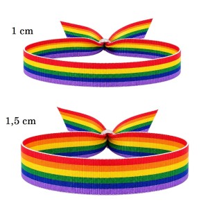 PULSERA BANDERA LGTBI ARCOIRIS, DOS UNIDADES